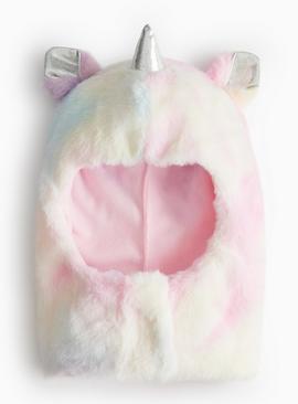 Rainbow Unicorn Faux Fur Balaclava