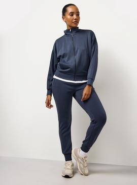 Blue Tapered Leg Co-ord Joggers