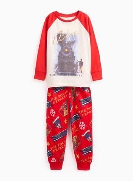 The Polar Express Printed Red Jersey Pyjamas
