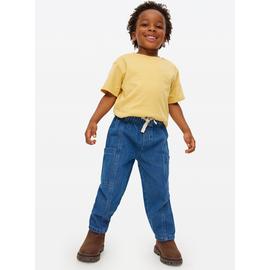 Blue Pull-On Waist Denim Jeans