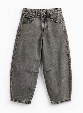 Denim Barrel Leg Jeans