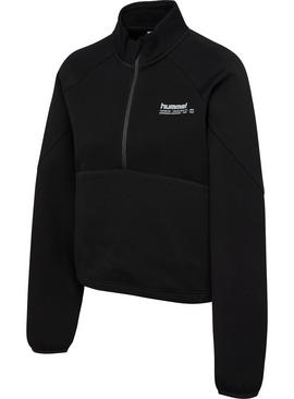 HUMMEL Tech Fleece Women Boxy Half Zip Black