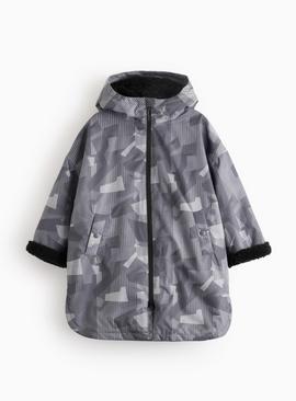 Grey Camo Printed Changing Robe