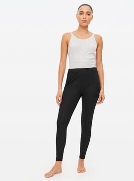 Black Pointelle Maximum Warmth Thermal Leggings