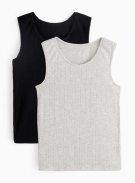 Maximum Warmth Pointelle Thermal Vests 2 Pack