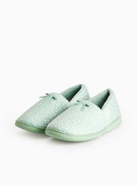 Green Spot Printed Full Slippers