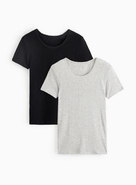 Maximum Warmth Pointelle Thermal Tops 2 Pack