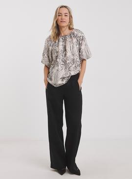 JD WILLIAMS Short Bubble Sleeve Top