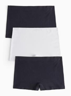 Ribbed Seamless Knicker Shorts 3 Pack