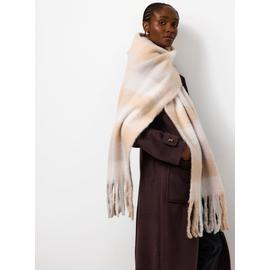 Neutral Check Heavyweight Scarf One Size