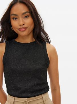 Shimmer Ribbed Sleeveless Vest