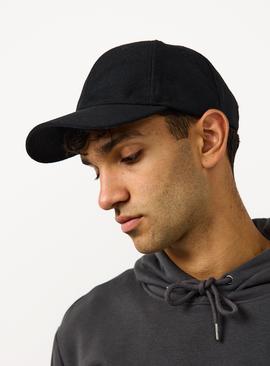 Black Felt Baseball Cap One Size