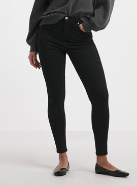 SIMPLY BE Highwaisted Super Stretch Skinny Jean Black