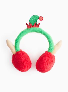 Novelty Christmas Elf Ear Muffs One Size