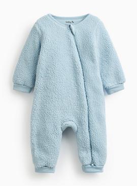 Blue Borg Fleece Zip Sleepsuit