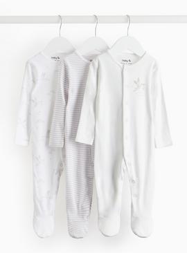 Stork Printed Sleepsuit 3 Pack