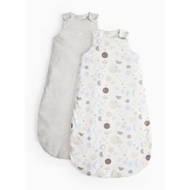 Moon & Stars Printed 2.5 Tog Sleeping Bag 2 Pack 12-18 months