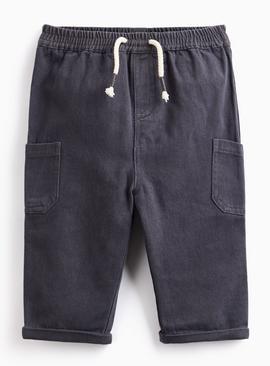 Charcoal Cargo Trousers