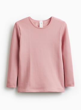 Pink Fur Lined Thermal Top