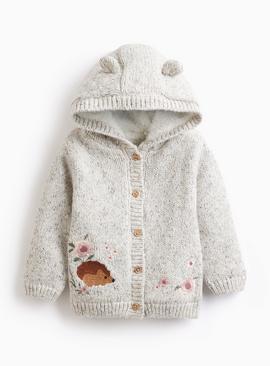 Woodland Wonder Hooded Borg Cardigan
