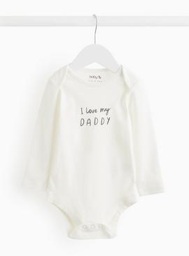 White I Love My Daddy Bodysuit