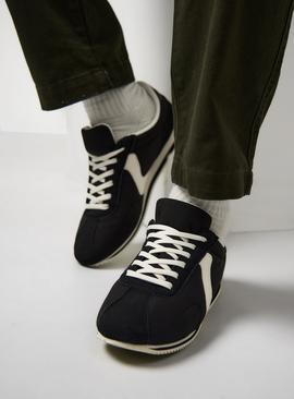 Black Contrast Panel Jogger Trainers