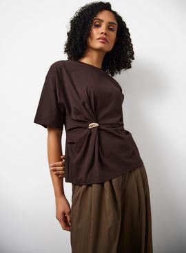 Hardware Twist Detail T-Shirt