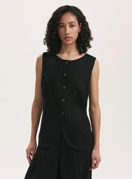 FINERY Vanetia Waistcoat Black