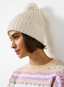 Heat Holders® Cream Knitted Pom Pom Hat One Size