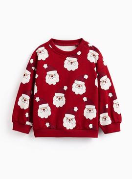 Red Santa Fleece Sweatshirt