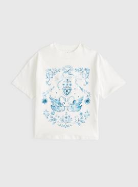 Swan Graphic Print T-Shirt
