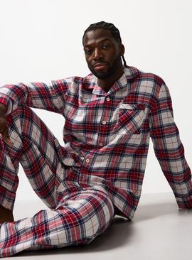 Matching Family Men's Cream Traditional Pyjamas