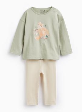 Fox Graphic Top & Leggings Set