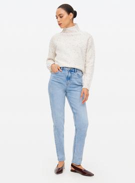 Straight Leg Denim Jeans