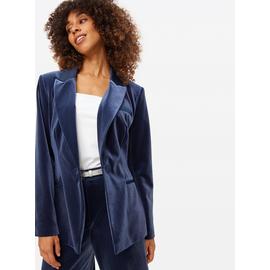 Single Breasted Velvet Blazer