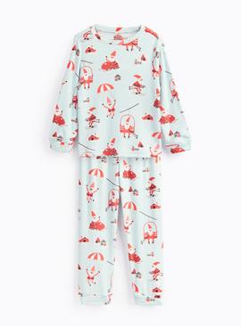 Mini Me Kids' Christmas Blue Santa Parachute Slinky Pyjamas