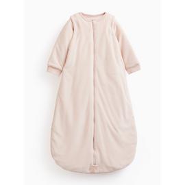 Pink Velour Long Sleeve 2.5 Tog Sleeping Bag 6-12 months