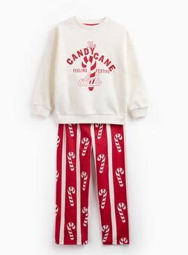 Matching Family Kid's Candy Cane Pyjama Set