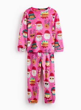 Matching Family Kids' Christmas Characters Pink Slinky Pyjamas