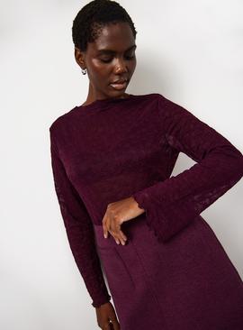 Seamed Lace Detail Top