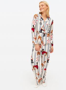 Matching Family Women's Christmas Circus Printed Traditional Pyjamas