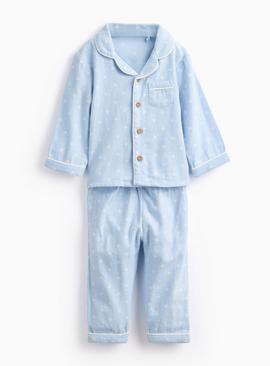 Blue Star Printed Woven Pyjamas 9-12 months