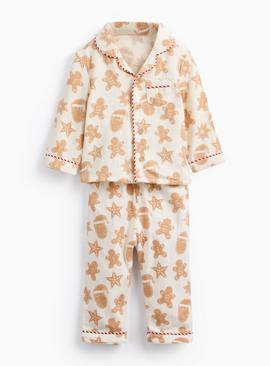 Baby Christmas Gingerbread Print Pyjamas