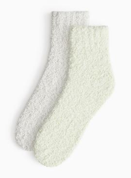 Cropped Cosy Ankle Socks 2 Pack 4-8