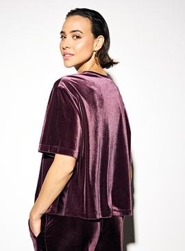 Velvet Boxy T-Shirt