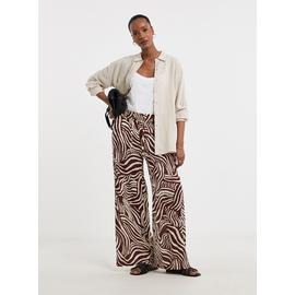 JD WILLIAMS Viscose Crinkle Pull On Wide Leg Trouser