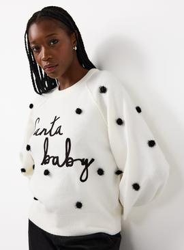 Mono Santa Baby Bobble Jumper