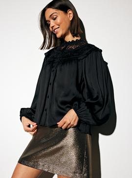 Embroidered Yoke Blouse