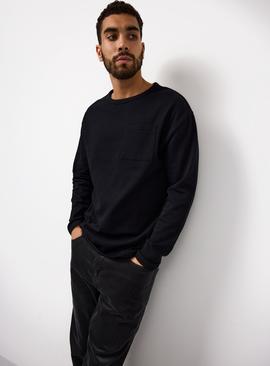 Relaxed Fit Pocket Long Sleeve T-Shirt