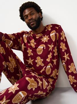 Matching Family Men's Christmas Gingerbread Printed Pyjamas